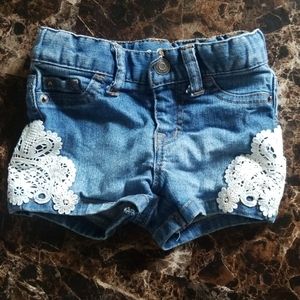 Jean shirts with lace!